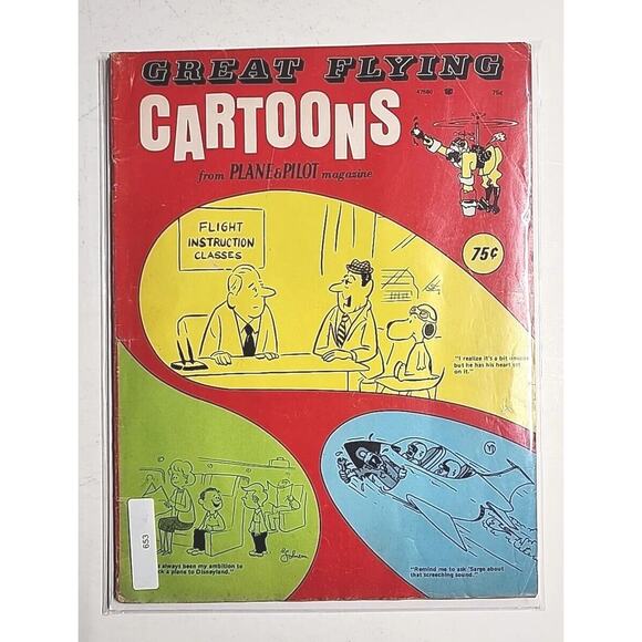 1971 Great Flying Cartoons Magazine Plane & Pilot Magazine M653 - Picture 7 of 7